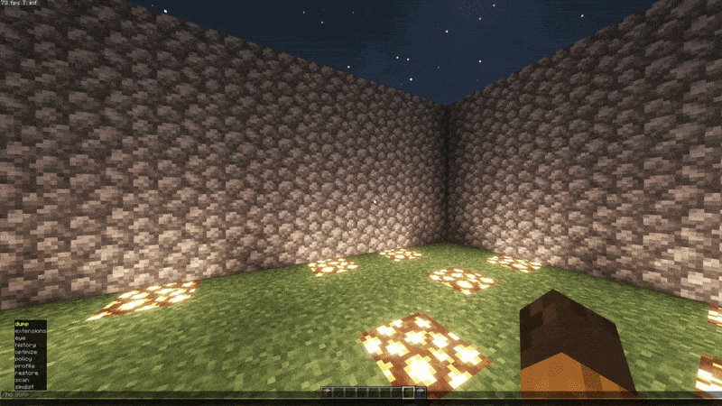 Demostracion en tiempo real del menu Eye